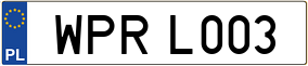 Trailer License Plate